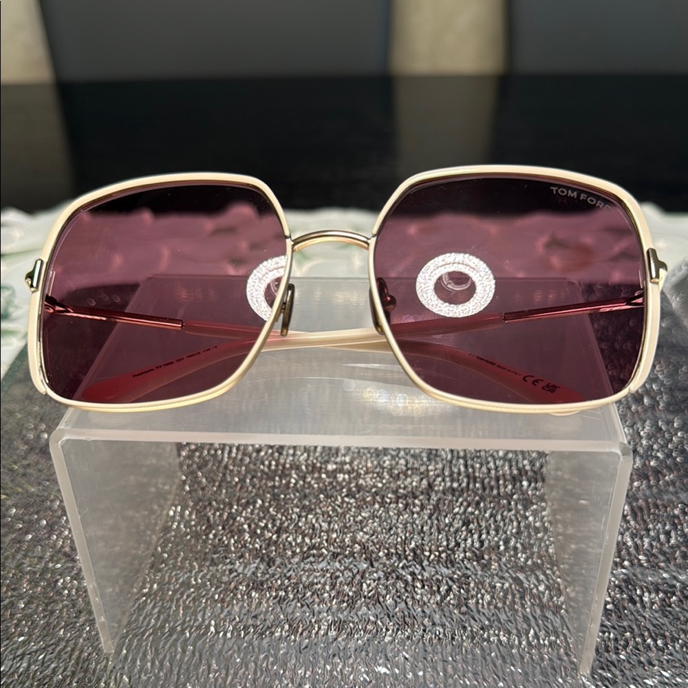 Tom Ford Gold Pink Sunglasses Bold Accessories